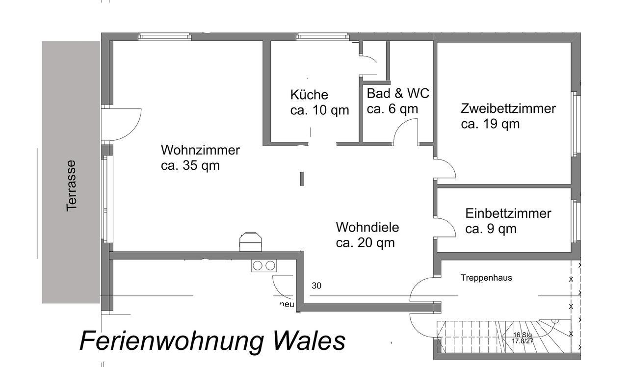 Ferienwohnung "Wales" Im Cnauceltaidd Wegensen Exteriér fotografie